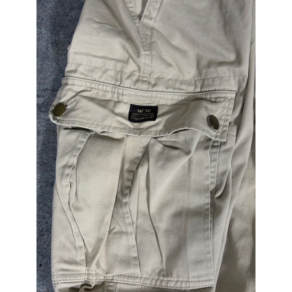 WWII Vintage Mens Khaki Cargo Pants 100% Cotton Tan 40R - Picture 3 of 11